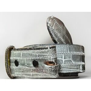 Tony Lama Genuine Alligator Belt Made in USA Sz 40 Western Exotic Leather